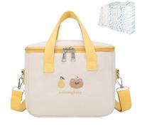 Petit sac à langer mort, couches mortes, sac à couches, sac de rangement de grande capacité | Sac à couches avec compartiment isolant, sacs à couches réglables pour filles Ju