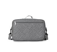 Petit sac à langer sac de poussette organisateur de couches Caddy for couches avec tapis à langer, sangles de poussette et épaule réglable organisateur de sacs de poussette for enfants(Gray)