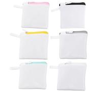 Petit sac à linge, sac de lavage de soutien-gorge 6pcs Small Mesh Laundry Sac avec Zips 5,5x4,7 pouces mini sac à laver en lingerie pour sous-vêtements, chaussette, délicat