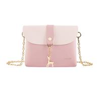 Petit sac à main à bandoulière avec pendentif, en cuir synthétique, pour filles, rose, Small