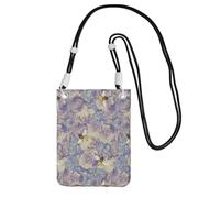 Petit sac à main à bandoulière pour transporter un téléphone portable en diagonale avec abeille volante mini sac à main portefeuille pour téléphone intelligent
