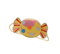 Petit sac à main à bonbons en polyuréthane pour filles - Sac à bandoulière tendance pour l'école et les voyages décontractés ou un usage quotidien, jaune, One Size