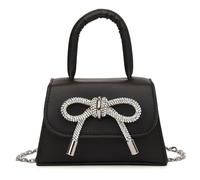 Petit sac à main à la mode avec nœud papillon coloré en cuir synthétique carré pour femme style français