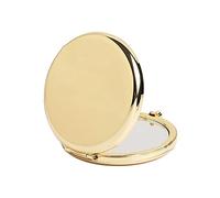 Petit sac à main compact de poche pour femmes et filles - Usage quotidien - Doré délicat - 6,3 cm - Poche ronde de maquillage pour enfants, jaune clair, Approx.6.35x1.3cm/2.5x0.5''