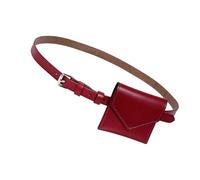 Petit sac à main créatif pour femme tendance offrant un look élégant et pratique Ceinture en polyuréthane pour les activités quotidiennes Taille noire élégante, Rouge, Beauté de masse