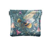 Petit sac à main musical en cuir avec fleurs d'abeilles pour femme