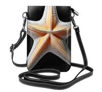 Petit sac à main pour téléphone portable 19,3 x 12,4 cm HYTTER imprimé étoiles de mer à cinq coins, tendance, pratique et multifonctionnel pour la marche, le camping, le shopping, les voyages
