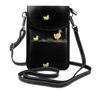Petit sac à main pour téléphone portable 19,3 x 12,4 cm HYTTER Little Yellow Duck Prints Tendance, pratique et multifonctionnel pour la marche, le camping, le shopping, les voyages