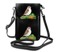 Petit sac à main pour téléphone portable 19,3 x 12,4 cm HYTTER Petit moineau sur des légumes, tendance, pratique et multifonctionnel pour la marche, le camping, le shopping, les voyages