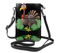 Petit sac à main pour téléphone portable 19,3 x 12,4 cm HYTTER Turquie dans les imprimés trèfle tendance, pratique et multifonctionnel pour la marche, le camping, le shopping, les voyages
