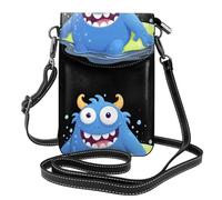 Petit sac à main pour téléphone portable 19,3 x 12,4 cm, image de monstre de bain YYHHAOFA tendance, pratique, multifonctionnel en cuir pour femme