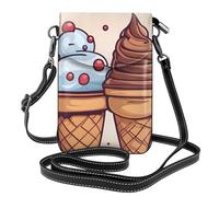 Petit sac à main pour téléphone portable 19,3 x 12,4 cm Motif cône de glace YYHWHJDE dessin animé tendance, pratique et multifonctionnel pour la marche, le camping, le shopping, les voyages