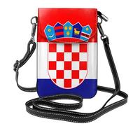 Petit sac à main pour téléphone portable 19,3 x 12,4 cm Motif drapeau de la République de Croatie HYTTER Tendance, pratique et multifonctionnel pour la marche, le camping, le shopping, les voyages