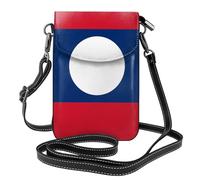 Petit sac à main pour téléphone portable 19,3 x 12,4 cm Motif drapeau HYTTER du Laos Tendance, pratique et multifonctionnel pour la marche, le camping, le shopping, les voyages