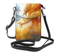 Petit sac à main pour téléphone portable 19,3 x 12,4 cm Motif monstre de glace et de feu YYHWHJDE tendance, pratique et multifonctionnel pour la marche, le camping, le shopping, les voyages