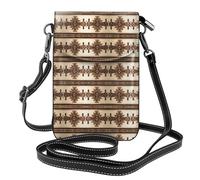 Petit sac à main pour téléphone portable 19,3 x 12,4 cm Motif peinture amérindienne YYHWHJDE tendance, pratique et multifonctionnel pour la marche, le camping, le shopping, les voyages