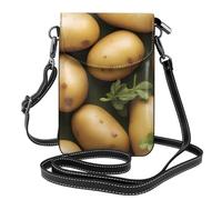 Petit sac à main pour téléphone portable 19,3 x 12,4 cm Motif pommes de terre de jardin YYHWHJDE tendance, pratique et multifonctionnel pour la marche, le camping, le shopping, les voyages