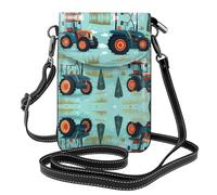 Petit sac à main pour téléphone portable 19,3 x 12,4 cm Motif tracteur agricole HYTTER Fantasy, tendance, pratique et multifonctionnel pour la marche, le camping, le shopping, les voyages