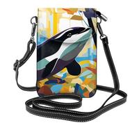 Petit sac à main pour téléphone portable 19,3 x 12,4 cm Motif YYHWHJDE Killer Whale In The Woods Tendance, pratique et multifonctionnel pour la marche, le camping, le shopping, les voyages