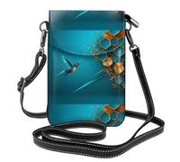 Petit sac à main pour téléphone portable 19,3 x 12,4 cm WHJSHOP Sprinting Kingfisher Impression tendance, pratique, multifonction en cuir à rabat pour femme