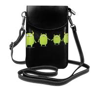 Petit sac à main pour téléphone portable 19,3 x 12,4 cm WHJSSF Little Monster tenant la main imprimés tendance, pratique, multifonctionnel en cuir à rabat pour femme