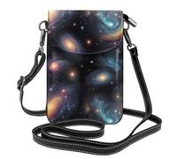 Petit sac à main pour téléphone portable 19,3 x 12,4 cm YYHHAOFA Fantasy ciel étoilé symbole image tendance, pratique, multifonction en cuir à rabat pour femme
