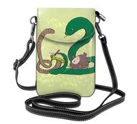 Petit sac à main pour téléphone portable 19,3 x 12,4 cm YYHHAOFA Graines de tournesol ver de terre serpent Image tendance, pratique, multifonction en cuir pour femme