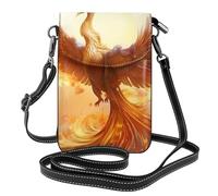 Petit sac à main pour téléphone portable 19,3 x 12,4 cm YYHWHJDE Beau motif phénix tendance, pratique et multifonctionnel pour la marche, le camping, le shopping, les voyages
