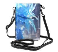 Petit sac à main pour téléphone portable 19,3 x 12,4 cm YYHWHJDE Ice Sculpture Lily Motif tendance, pratique et multifonctionnel pour la marche, le camping, le shopping, les voyages