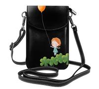 Petit sac à main pour téléphone portable 19,3 x 12,4 cm YYHWHJDE Kids chassant des ballons motif tendance, pratique, multifonctionnel en cuir pour femme