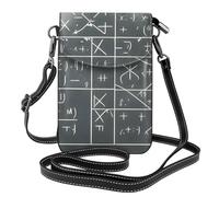 Petit sac à main pour téléphone portable 19,3 x 12,4 cm YYHWHJDE Mathématiques Géométrie Geek Calculus Motif tendance, pratique, multifonction en cuir pour femme