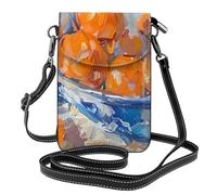 Petit sac à main pour téléphone portable 19,3 x 12,4 cm YYHWHJDE peinture à l'huile motif assiette de fruits tendance, pratique et multifonctionnel pour la marche, le camping, le shopping, les voyages