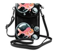 Petit sac à main pour téléphone portable 19,3 x 12,4 cm YYHWHJDE Petit poisson qui crache des bulles Motif tendance, pratique et multifonctionnel pour la marche, le camping, le shopping, les voyages