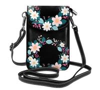 Petit sac à main pour téléphone portable 19,3 x 12,4 cm YYHWHJDE Sept belles fleurs Motif tendance, pratique et multifonctionnel pour la marche, le camping, le shopping, les voyages