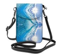 Petit sac à main pour téléphone portable, imprimé aigle patriotique, sac à bandoulière avec sangle réglable, parfait pour les voyages et un usage quotidien, Ocean Waves, Taille unique