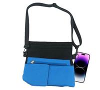 Petit sac à main pour téléphone | Sac portefeuille pour téléphone | Sac à main multi-poches | Pour intérieur et extérieur, voyage, gym, course à pied, fitness, cyclisme, randonnée, bleu, Refer to