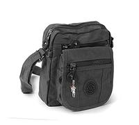 Petit Sac à Main Sac en bandoulière Sac à épault Bourse Pochette Sportif en Nylon Gris