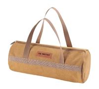 Petit sac à outils de tente - Rangement compact à double couche pour piquets et marteaux, design léger et multifonction avec intérieure intégrée, poignée en toile robuste + tissu robuste |