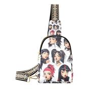 Petit sac banane anti-vol pour filles - Motif dessin animé tendance - Blanc, dessin animé mode filles blanc, 1 size