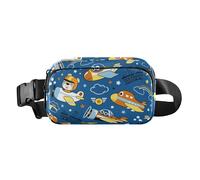 Petit sac banane avec sangle réglable - Élégant sac banane - Motif avions - Pour femmes, hommes, adolescents - Pour le shopping, le sport, le travail, Planes Dessin animé drôle, 1 Size