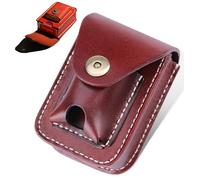 Petit sac banane en cuir, pochette de rangement, étui à cigarettes/briquet for ouvrier du bâtiment, livreur(C)