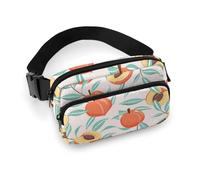 Petit sac banane pour homme et femme - Petit sac à bandoulière pour homme et femme - Sac banane pour entraînement, course à pied, voyage avec sangle réglable