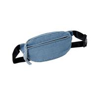 Petit sac banane tendance style Harajukus avec sangle réglable pour téléphone pour course à pied, petit sac à bandoulière de grande capacité pour homme et femme, bleu, Beauté de masse