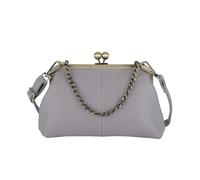 Petit Sac bandoulière for téléphone Portable, Porte-Cartes et Sacs à Main en Cuir PU avec Fermoir à Baiser, Sac à bandoulière Vintage avec réglable(Purple)