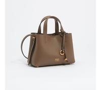 Petit sac cabas Chihuahua en cuir marron doré UN