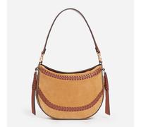 Sacs à main Vanessa Bruno Mini Daily Bag En Suede Et Details Cuir Tresse pour Sacs T.U Marron
