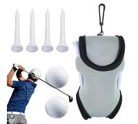 Petit sac de balle de golf, sac de tee de golf, sac de tee de golf multi-usages imperméable, sac de rangement portable avec balles de golf pour divertissement, activités de plein air