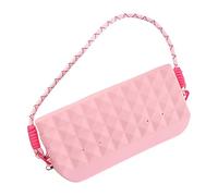 Petit sac de maquillage en silicone | Organisateur de téléphone avec fermeture éclair avec sangle d'épaule réglable et boucle de plage rotative, sac de toilette de voyage pour amis, rose, Consulte la