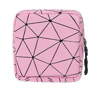 Petit sac de maquillage pour sac à main, organisateur de sac à tampons imperméables, pochette zippée pour clés, cartes de crédit et articles personnels, stockage compact pour femmes, 5 x 4,5 x 1,2