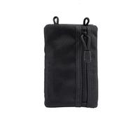 Petit sac de rangement pour portefeuille, carte, clé, ceinture, sac de camping, randonnée, porte-monnaie en plein air, accessoires de voyage, Noir